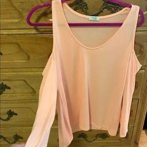Tobi long sleeve with shoulder cut outs